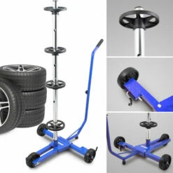 BITUXX Felgenbaum Fahrbar Reifenständer Felgenständer Reifenbaum Reifenwagen