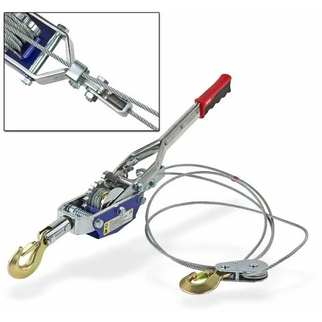 DEMA Handseilwinde Seilwinde Handseilzug Seilzug 4 Tonnen Forstseilwinde Offroad 7 DEMA Handseilwinde Seilwinde Handseilzug Seilzug 4 Tonnen Forstseilwinde Offroad – Bild 5