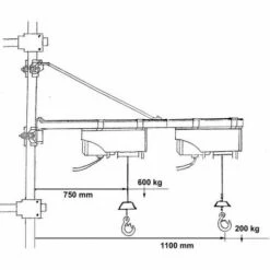 Güde Schwenkarm Träger Halterung 1200 100-600 Kg Trägerarm Für Seilwinde Hebezug 10 Güde Schwenkarm Träger Halterung 1200 100-600 Kg Trägerarm Für Seilwinde Hebezug -Seilwinden Sales 12205044 4