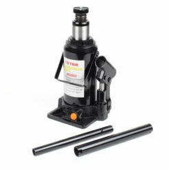 WILTEC Hydraulischer 10t Flaschen-Wagenheber, Stempelwagenheber Mit Slow Down Funktion, 205-390 Mm