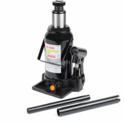 WILTEC Hydraulischer 12t Flaschen-Wagenheber, Stempelwagenheber Mit Slow Down Funktion, 215-400 Mm