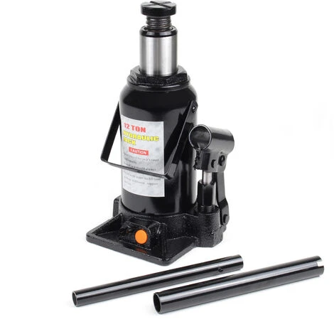 WILTEC Hydraulischer 12t Flaschen-Wagenheber, Stempelwagenheber Mit Slow Down Funktion, 215-400 Mm 3 WILTEC Hydraulischer 12t Flaschen-Wagenheber, Stempelwagenheber Mit Slow Down Funktion, 215-400 Mm