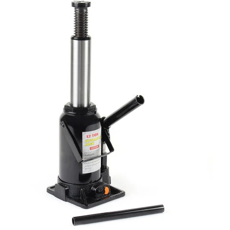 WILTEC Hydraulischer 12t Flaschen-Wagenheber, Stempelwagenheber Mit Slow Down Funktion, 215-400 Mm 5 WILTEC Hydraulischer 12t Flaschen-Wagenheber, Stempelwagenheber Mit Slow Down Funktion, 215-400 Mm – Bild 3