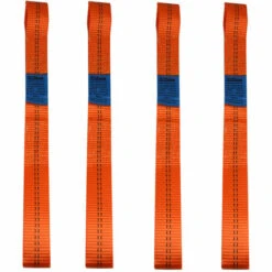 TRUTZHOLM® / BAUMARKTPLUS 4 Gurtschlaufen Doppelschlaufe Spanngurt Für Motorrad Motorradspanngurt ORANGE