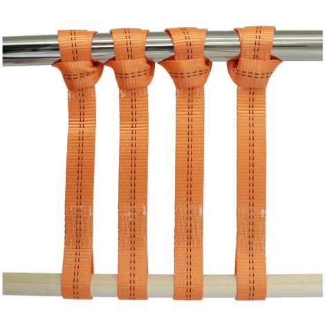 TRUTZHOLM® / BAUMARKTPLUS 4 Gurtschlaufen Doppelschlaufe Spanngurt Für Motorrad Motorradspanngurt ORANGE 4 TRUTZHOLM® / BAUMARKTPLUS 4 Gurtschlaufen Doppelschlaufe Spanngurt Für Motorrad Motorradspanngurt ORANGE – Bild 2