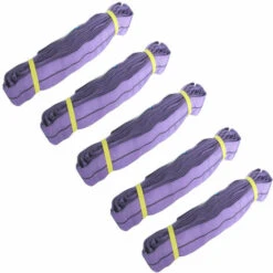 BAUMARKTPLUS 5x Rundschlinge 1000kg 1 To Lila 4m Umfang Hebeband Hebeschlinge Kran Hebegurt
