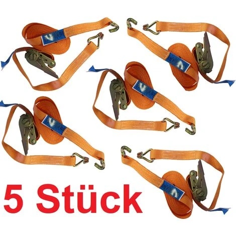BAUMARKTPLUS 5x Profi Ratschen Spanngurt Spanngurte Zurrgurt 2-tlg 6m 0,8t 0,8to 800kg TÜV/GS ORANGE 5 BAUMARKTPLUS 5x Profi Ratschen Spanngurt Spanngurte Zurrgurt 2-tlg 6m 0,8t 0,8to 800kg TÜV/GS ORANGE – Bild 3