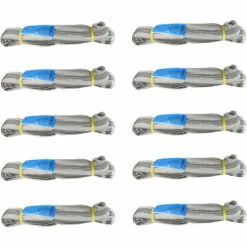 BAUMARKTPLUS 10x Rundschlinge 4000 Kg 4 To Grau 4 M Umfang Hebeband Hebeschlinge Hebegurt