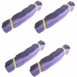 BAUMARKTPLUS 4x Rundschlinge 1000kg 1 To Lila 2m Umfang Hebeband Hebegschlinge Kran Hebegurt