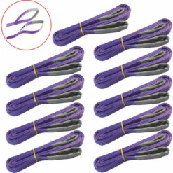 BAUMARKTPLUS 10x Hebeband 1000 Kg 1 To Lila 2 M Hebegurt Hebeschlinge Rundschlinge