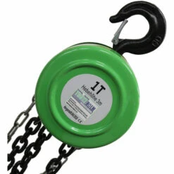 BAUMARKTPLUS TrutzHolm® Flaschenzug Seilzug Kettenzug Hebezug Ratschenzug 1000 Kg / 1 T Tragkraft - 3000 Mm / 3 M Hubhöhe - HSZ - Rund