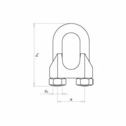 SONSTIGE DIN 741 16 Stahl, Galv. Verzinkt Farblos Drahtseilklemmen -Seilwinden Sales 12494210 3