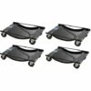 BAUMARKTPLUS 4x Auto Rangierhilfe Für PKW 1800 Kg Rangierroller Rangierwagenheber Wagenheber