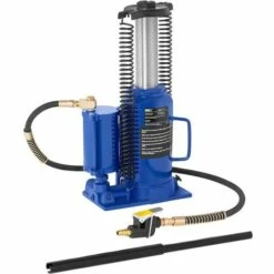 MSW Stempelwagenheber Hydraulisch Stempelheber Pmatischer Wagenheber 18000Kg 18T - Rot, Blau