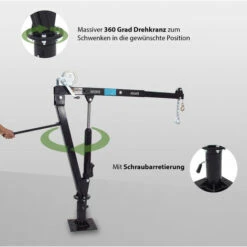 BAUMARKTPLUS Pickup Kran 900 Kg 360° Drehbar Mit Seilwinde Pickup Ladekran Hebekran Pritsche -Seilwinden Sales 13546859 4