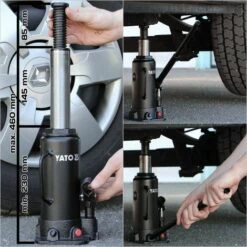 YATO Hydraulischer Stempelwagen-Heber 10T Wagen-Heber 230-460mm Hubbereich Stempelheber -Seilwinden Sales 13965548 4