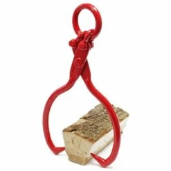 WILTEC Forstzange Für Baumstämme Bis 450 Mm, 680 Kg Zugkraft, Hebezange Mit 2 Klemmdornen