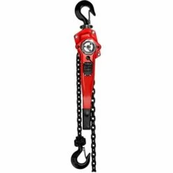 STEINBERG Ratschenzug Hebelzug Handhebezug Ketten Ratschenzug Flaschenzug 3 T Kette 3 M - Rot