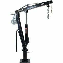 WILTEC Pickup Kran Ladekran Mit 500 Kg Traglast Seilwinde 360° Drehkranz Massiver Standfuß Bodenmontage