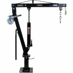 WILTEC Pickup Kran Ladekran Mit 500 Kg Traglast Seilwinde 360° Drehkranz Massiver Standfuß Bodenmontage -Seilwinden Sales 14834883 4