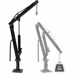 WILTEC Pickup Kran Ladekran Mit 900kg Traglast Massiver Standfuß Um 360° Drehbar