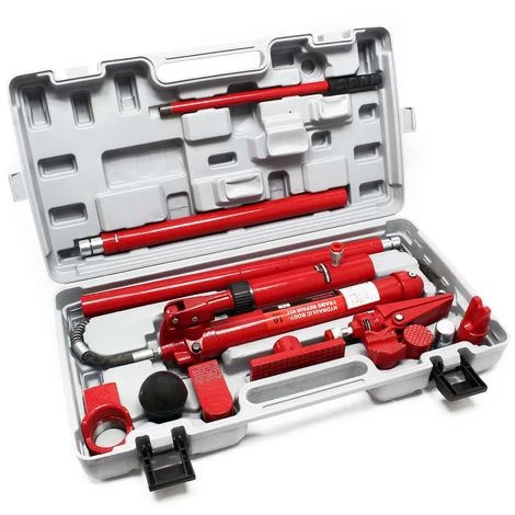 WILTEC Hydraulischer Karosserie Richtsatz Mit 10t Presskraft Inkl. Koffer & Zubehör 3 WILTEC Hydraulischer Karosserie Richtsatz Mit 10t Presskraft Inkl. Koffer & Zubehör