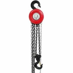 ECD Germany Flaschenzug Kettenzug 2000 Kg 2t - 2,5 M Hubhöhe - Aus Stahl - Mit Blockiersystem Lastbremse - Seilzug Hebezug Ratschenzug Hebelzug Kettenflaschenzug Kran Kranzug Kette Hebel