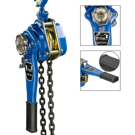 ECD Germany Kettenzug 750 Kg - 1,5m Hubhöhe - Flaschenzug Hebelzug Ratschenzug Kranzug Seilzug Kette Hebel 7 ECD Germany Kettenzug 750 Kg - 1,5m Hubhöhe - Flaschenzug Hebelzug Ratschenzug Kranzug Seilzug Kette Hebel – Bild 5