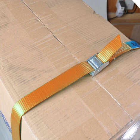 MISO TOOLS Spanngurt Orange Mit Klemmschloss 6m X 25mm Max. 400 Kg Zur Ladungssicherung 6 MISO TOOLS Spanngurt Orange Mit Klemmschloss 6m X 25mm Max. 400 Kg Zur Ladungssicherung – Bild 4