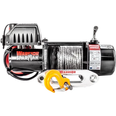 Warrior Elektrische Seilwinde Spartan 5000LB 2.3t 12V Kunststoffseil 3 Warrior Elektrische Seilwinde Spartan 5000LB 2.3t 12V Kunststoffseil