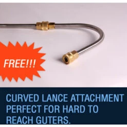 Wilks-USA Hochdruckreiniger Lancer WILKS 18 Fuß (5,5 M) Ausziehbarer Teleskop-Rinnenstab -Seilwinden Sales 16597177 5