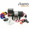 Rhino Winch Elektrische Seilwinde RHINO 12 V 4500 Lb / 2040 Kg Stahlkabel Schwarz Mit Zwei Drahtlosen Fernbedienungen - 2 Jahre Garantie