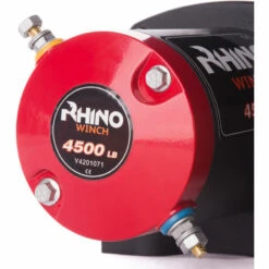 Rhino Winch Elektrische Seilwinde RHINO 12 V 4500 Lb / 2040 Kg Synthetisches Seil Stärker Als Stahl Schwarz Mit Zwei Drahtlosen Fernbedienungen – 2 Jahre Garantie -Seilwinden Sales 16597191 3