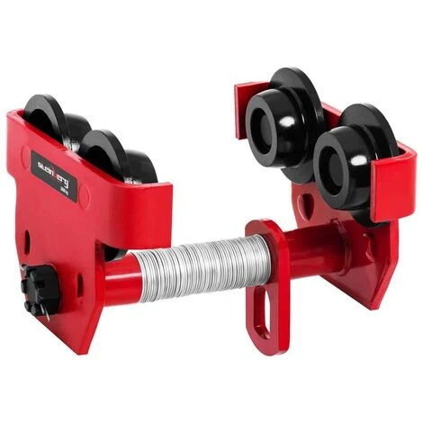 STEINBERG Laufkatze Rollfahrwerk Handfahrwerk Krankatze 2000 Kg Flanschbereich 110-220mm 2 STEINBERG Laufkatze Rollfahrwerk Handfahrwerk Krankatze 2000 Kg Flanschbereich 110-220mm