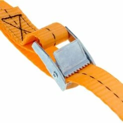 PrimeMatik - Packung Mit 4 Spanngurten Mit Schnalle 2,5m X 25mm 250Kg, Farbe Orange -Seilwinden Sales 17943593 5