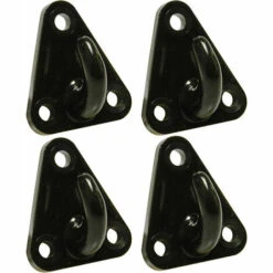 MISO TOOLS 4 Stück Dreiloch Planenhaken Kunststoff 45 X 38 Mm