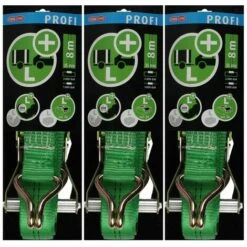 CONACORD 3er Set PROFI Spanngurt Ladungsgurt Zurrgurt 8mx35mm + Ratsche Mit 2 Spitzhaken Ratschengurt