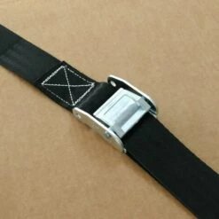 PrimeMatik - Packung Mit 2 Spanngurten Mit Schnalle 5m X 50mm 1200Kg, Farbe Schwarze -Seilwinden Sales 18046842 5