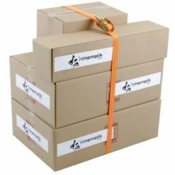 PrimeMatik - Packung Mit 4 Spanngurten Mit Ratsche 2.5m X 25mm 800Kg, Farbe Orange -Seilwinden Sales 18046843 3