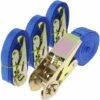 PrimeMatik - Packung Mit 4 Spanngurten Mit Ratsche 2.5m X 25mm 800Kg, Farbe Blau -Seilwinden Sales 18046844 1