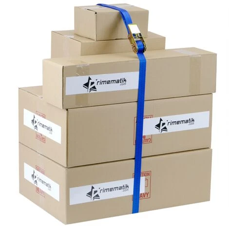 PrimeMatik - Packung Mit 4 Spanngurten Mit Ratsche 2.5m X 25mm 800Kg, Farbe Blau 5 PrimeMatik - Packung Mit 4 Spanngurten Mit Ratsche 2.5m X 25mm 800Kg, Farbe Blau – Bild 3
