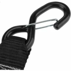 PrimeMatik - Packung Mit 2 Spanngurten Mit Schnalle Und Sicherheitshaken 2m X 38mm 550Kg, Farbe Schwarz -Seilwinden Sales 18141917 3