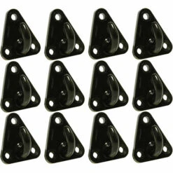 MISO TOOLS 12 Stück Dreiloch Planenhaken Kunststoff 45 X 39 Mm