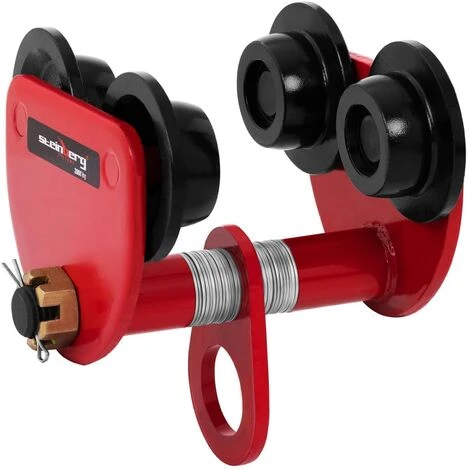 STEINBERG Laufkatze Rollfahrwerk Handfahrwerk Krankatze 2000kg 105 - 160 Mm Große Lastöse - Silbern 3 STEINBERG Laufkatze Rollfahrwerk Handfahrwerk Krankatze 2000kg 105 - 160 Mm Große Lastöse - Silbern