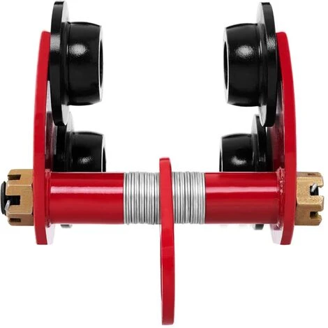 STEINBERG Laufkatze Rollfahrwerk Handfahrwerk Krankatze 2000kg 105 - 160 Mm Große Lastöse - Silbern 4 STEINBERG Laufkatze Rollfahrwerk Handfahrwerk Krankatze 2000kg 105 - 160 Mm Große Lastöse - Silbern – Bild 2