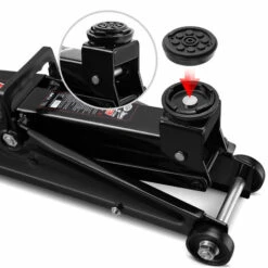 Deuba Hydraulischer Wagenheber Rangierwagenheber 3 Tonnen Roll- Und Lenkbar Inkl. 2 Gummiauflagen Stahlverstärkung -Seilwinden Sales 18474773 3