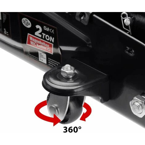 Deuba Hydraulischer Wagenheber 2 Tonnen Inkl. Koffer Tragegriff Roll- Und Lenkbar Inkl. Gummiauflage Rangierwagenheber 7 Deuba Hydraulischer Wagenheber 2 Tonnen Inkl. Koffer Tragegriff Roll- Und Lenkbar Inkl. Gummiauflage Rangierwagenheber – Bild 5