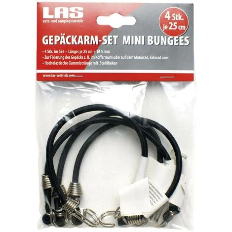 LAS 10331 Mini Bungees Expander (Ø X L) 5 Mm X 25 Cm J-Haken 4 LAS 10331 Mini Bungees Expander (Ø X L) 5 Mm X 25 Cm J-Haken – Bild 2