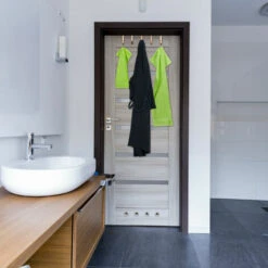 RELAXDAYS 20 X Türhaken Für Kleidung, Für Türen Ohne Falz Bis 4 Cm, Türaufhänger Für Flur & Bad, Kleiderhaken 12 Cm Lang, Silber -Seilwinden Sales 18964185 4