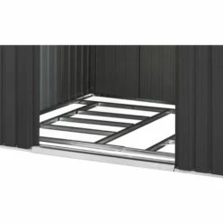 Pergart Fundamentbodenrahmen Für Gerätehaus "Lübeck 86" Aluminium Blank 181 X 224 X 2,6 Cm